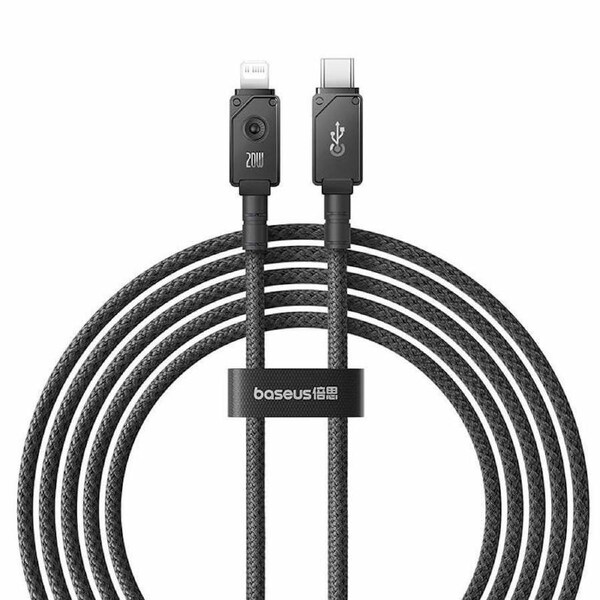 Baseus USB-C to Lighting 20W Aramid Fiber Unbreakable Series Fast Charging Braided Data cable 2M