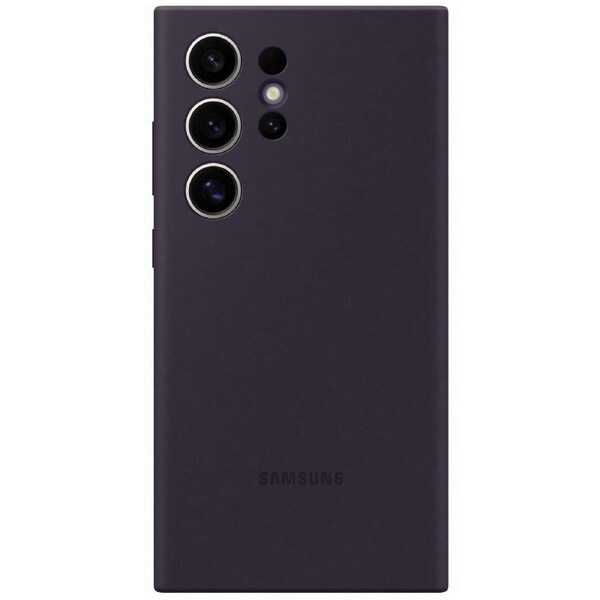 Samsung Silicone Case for Galaxy S24 Ultra - Dark Violet
