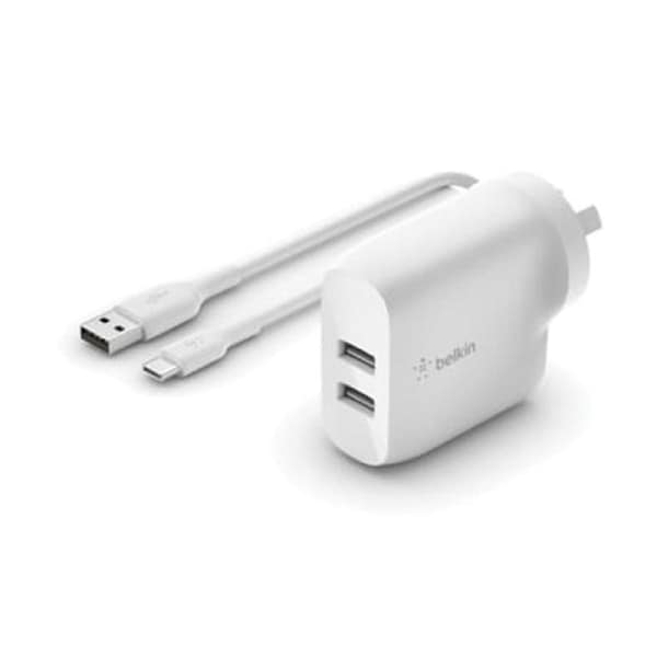 Belkin BoostCharge USB-C PD 3.0 Wall Charger 20W - 2 Pack White