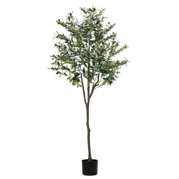 Artificial Olive Tree Plant Pot Imitation Green Fake Faux Natural Indoor Decor Home Office Lifelike Fruit Leaves 180cm