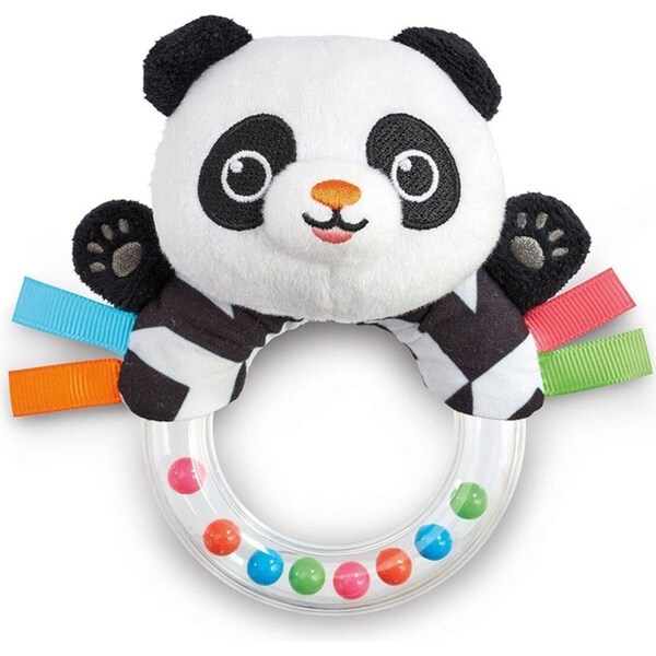 ELC Black & White Baby Panda Rattle Interactive Toy 0m+