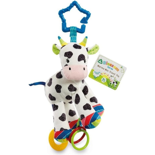ELC Blossom Farm Martha Moo Travel Sensory Baby Toy 0m+