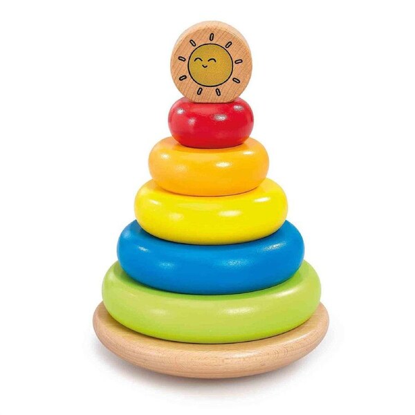 ELC Wooden Stacking Ring Kids/Childrens Play Toy 12m+