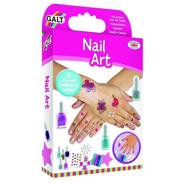 Galt Nail Art Kids/Childrens Activity Kit Crafting Interactive Creative Toy 7y+