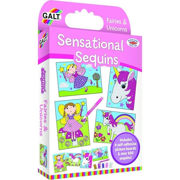Galt Sensational Sequins Fairies & Unicorns Kids/Childrens Activity Kit 6y+