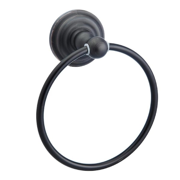 AMAZON BASICS 6.3" Diameter Traditional Towel Ring - Oil Rubbed Bronze
