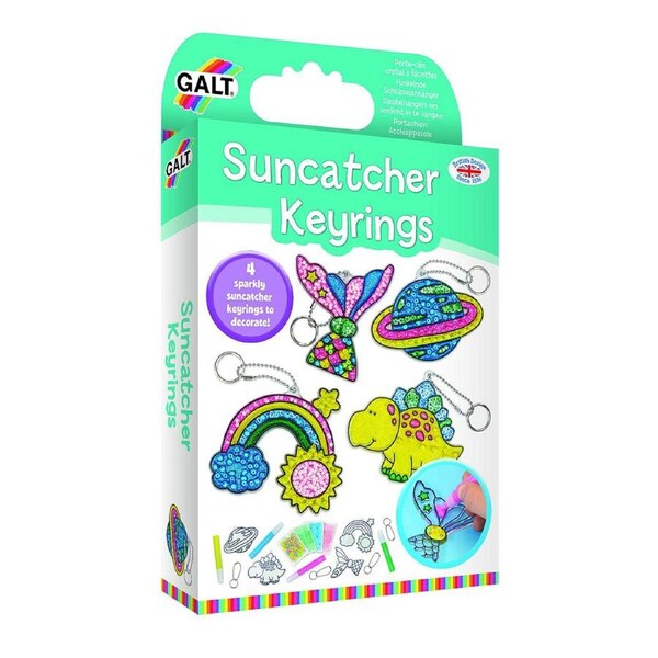 Galt Suncatcher Keyrings Kids/Childrens Interactive Activity Kit Play Toy 5y+