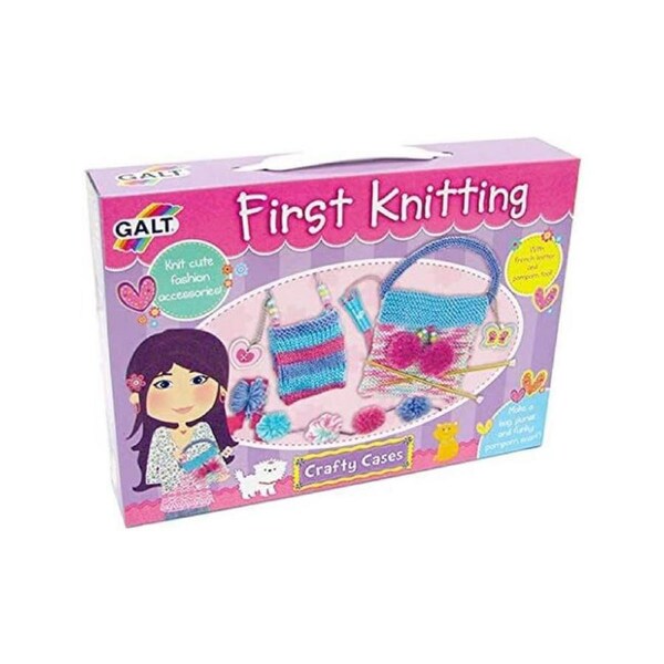 Galt First Knitting Kids/Childrens Activity Kit Interactive Toy Playset Asst 6y+