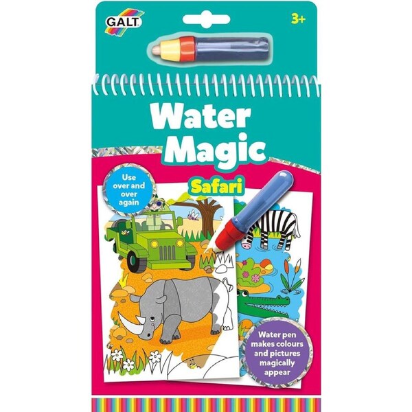 Galt Water Magic Safari Kids/Childrens Colourful Art/Crafting Book 3y+