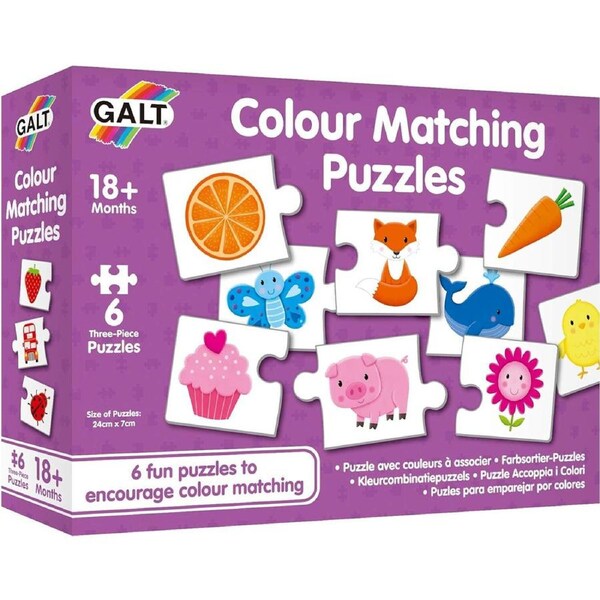 Galt Colour Matching Kids/Childrens Sorting Educational Jigsaw Puzzles 18m+