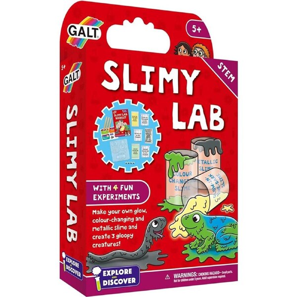Galt Slimy Lab Kids/Childrens STEM Science/Discovery Activity Kit Playset 5y+