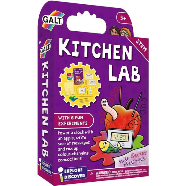 Galt Kitchen Lab Kids/Childrens STEM Science/Discovery Activity Kit Playset 5y+