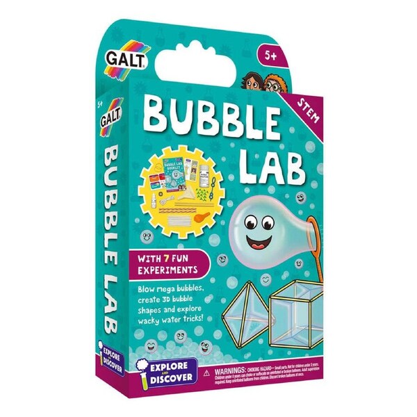 Galt Bubble Lab Kids/Childrens STEM Science/Discovery Activity Kit Playset 5y+