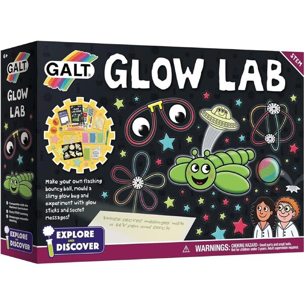 Galt Glow Lab Kids/Childrens STEM Science/Discovery Activity Kit Playset 6y+