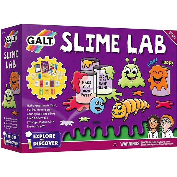 Galt Slime Lab Kids/Childrens STEM Science/Discovery Activity Kit Playset 5y+