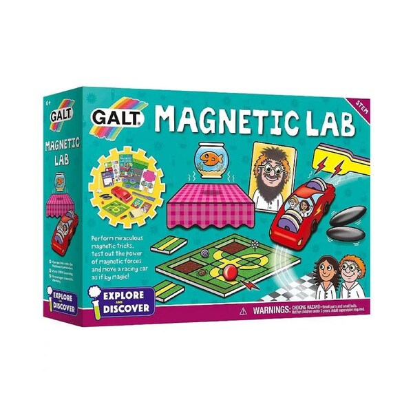 Galt Magnetic Lab Kids/Childrens STEM Science/Discovery Activity Kit Playset 6y+