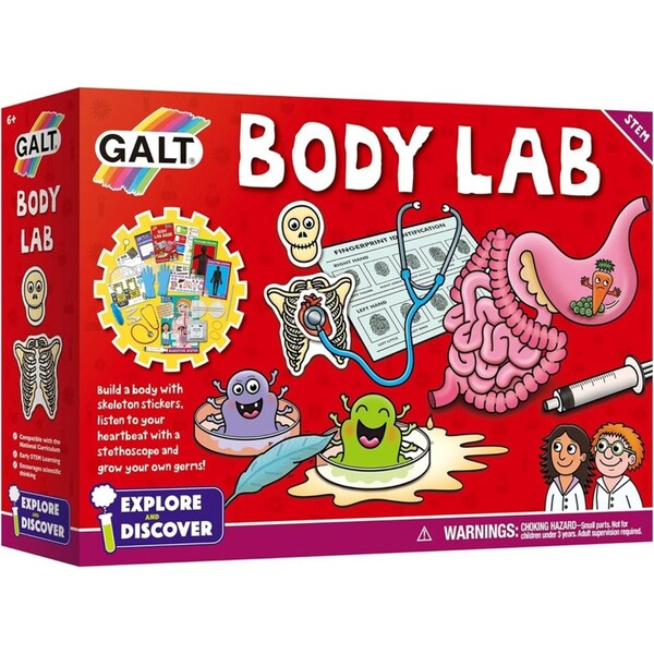 Galt Body Lab Kids/Childrens STEM Science/Discovery Activity Kit/Playset 6y+