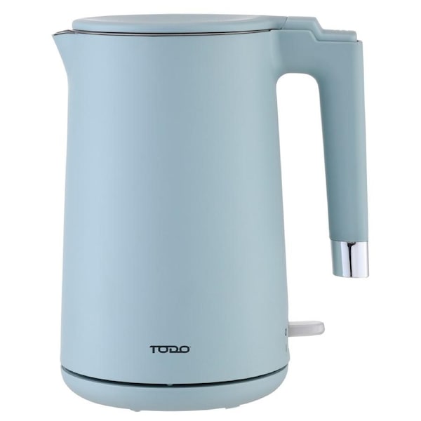 TODO 1.7L Electric Cordless Kettle Stainless Steel SUS304 Inner Jug - Blue