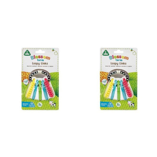 2x ELC Blossom Farm Loopy Links Sensory Baby Play Toy 0m+