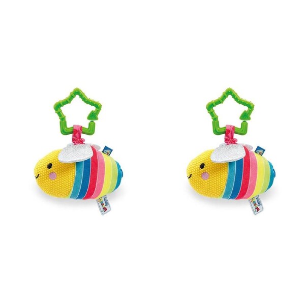 2x ELC Blossom Farm Breezy Bee Jiggler Sensory Baby Toy 0m+
