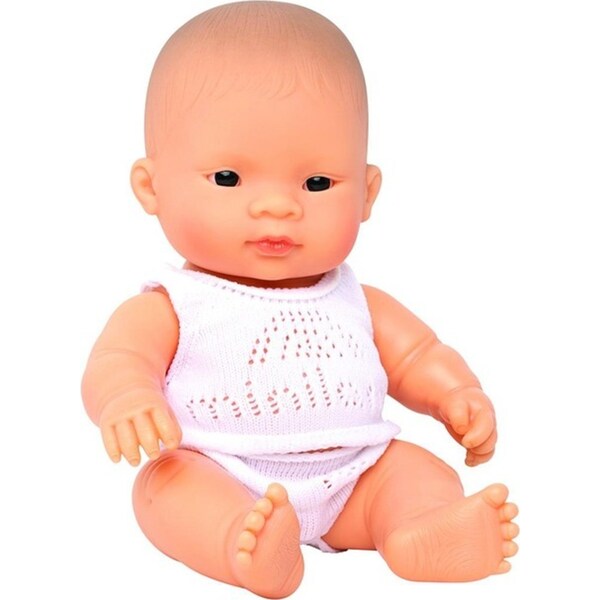 Miniland Baby Doll Asian Boy 21cm Lifelike/Realistic Kids Pretend Play Toy 10m+