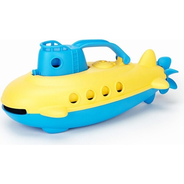 Green Toys Plastic Submarine Cabin Sensory Play Kids/Toddler Bath Toy Blue 6m+