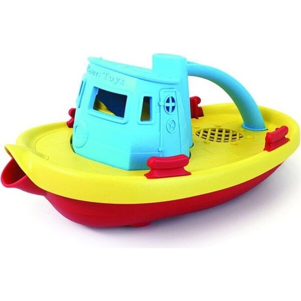 Green Toys Tug Boat Sensory Outdoor Play Kids/Toddler Bath Toy Assorted 6m+