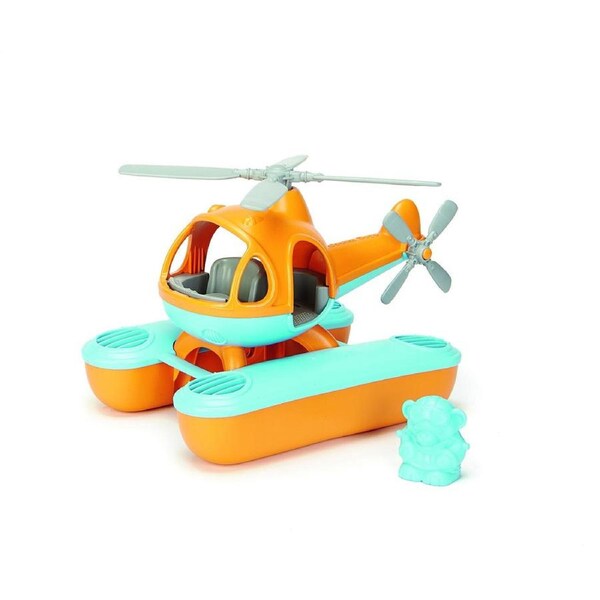 Green Toys Sea Copter Kids/Toddlers Bath Time Water Play Toy Orange 2+