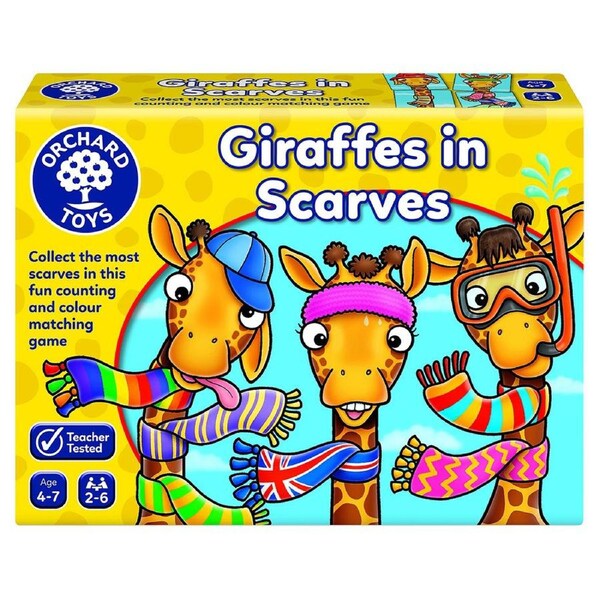Orchard Game Giraffes in Scarves Kids/Childrens Colour Matching Play Toy 4+