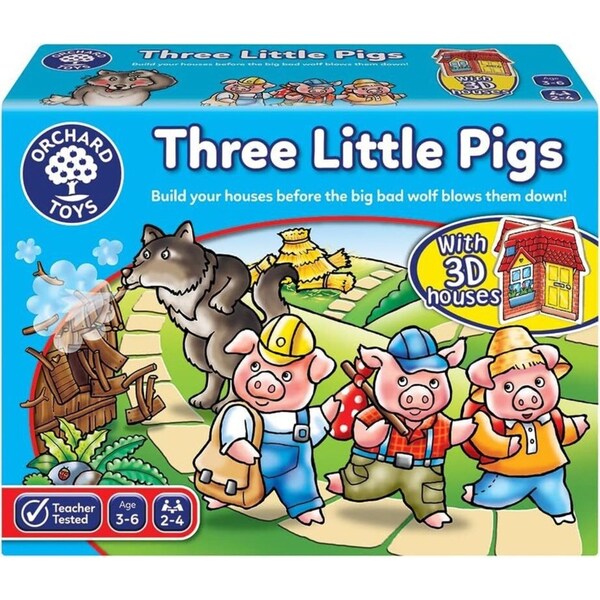 Orchard Game Three Little Pigs Kids/Childrens Educational Fun Play Toy 3+