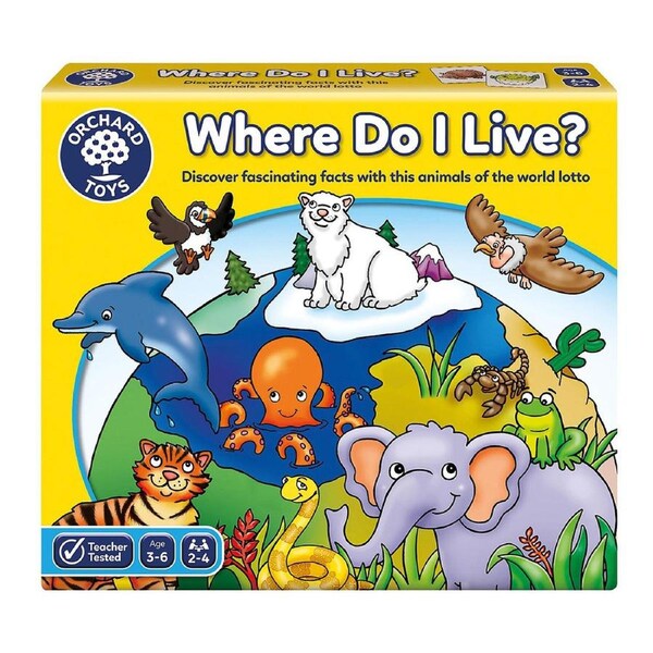 Orchard Game Where Do I Live? Kids/Childrens Educational Fun Play Toy 3+
