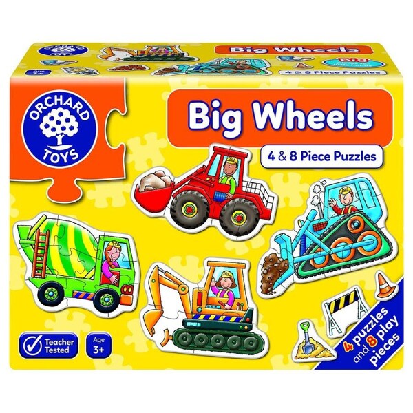 4pc Orchard Jigsaw Puzzle Big Wheels Vehicles Kids/Childrens Play Toy 3+