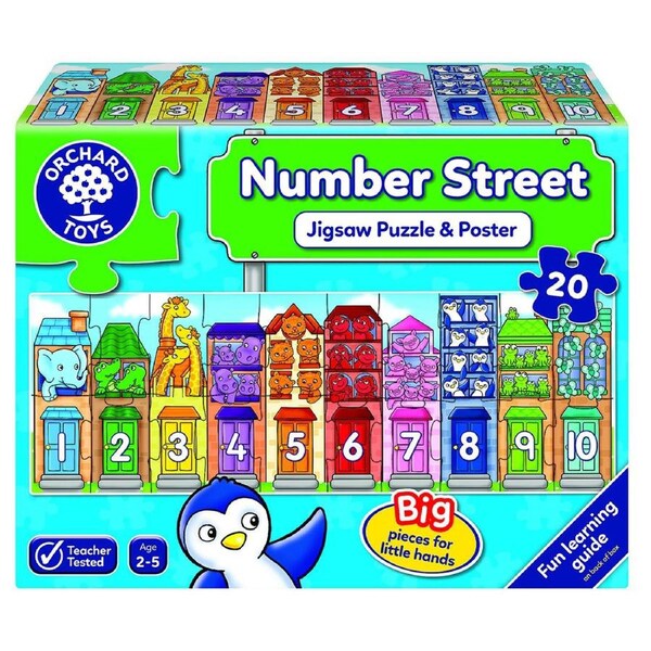 20pc Orchard Jigsaw Number Street Kids/Childrens Educational Play Toy 2+