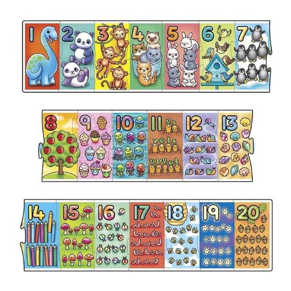 Orchard Toys Big Number Kids/Childrens Educational Fun Toys Playset 3+