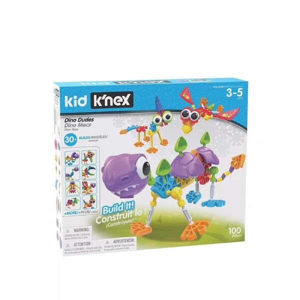 100pc Knex Dinosaur Dudes Kids/Childrens Building Creative Play Toy 3+