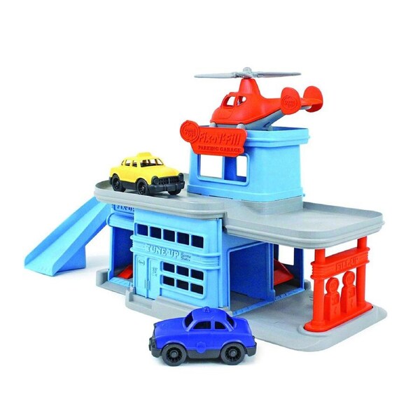 Green Toys Parking Garage Kids/Childrens Pretend Imaginative Play Toy 3+