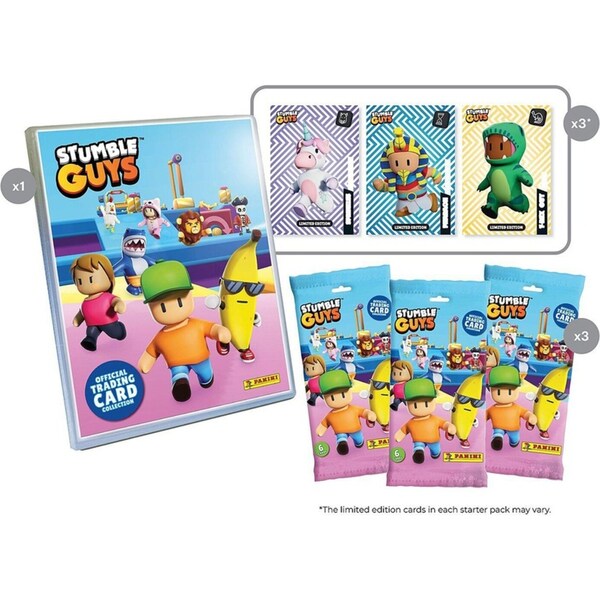 Panini Stumble Guys Starter Pack Kids/Childrens Toy Building Playset 6+