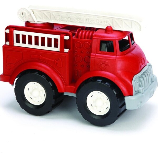 Green Toys Red Fire Truck Kids/Childrens Toy Emergency Vehicle Playset 1+