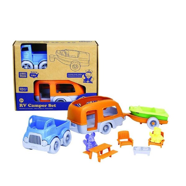 Green Toys 3-In-1 RV Camper Kids/Childrens Fun Toy Vehicles Playset 2+