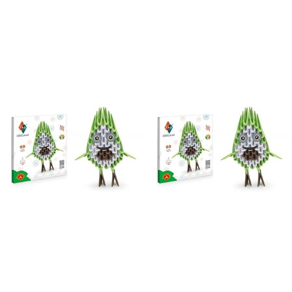 2x 69pc Origami Paperfolding Avocodo Paper Sculpture Kids DIY Craft Toy Kit 8+