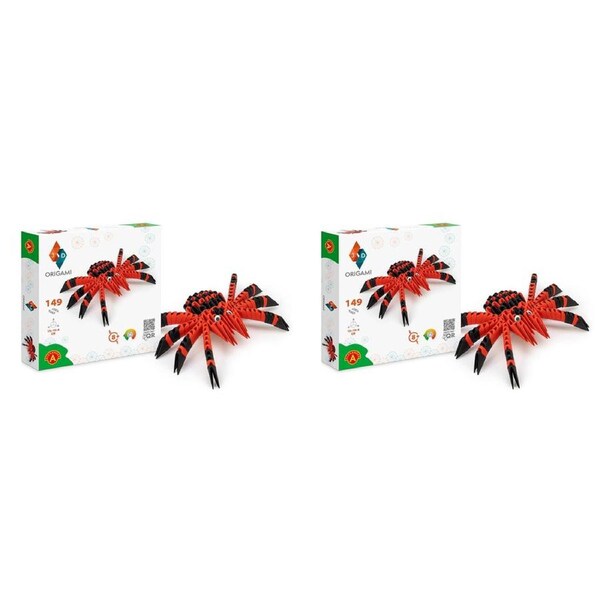 2x 149pc Origami Paperfolding Spider Paper Sculpture Kids DIY Craft Toy Kit 8+