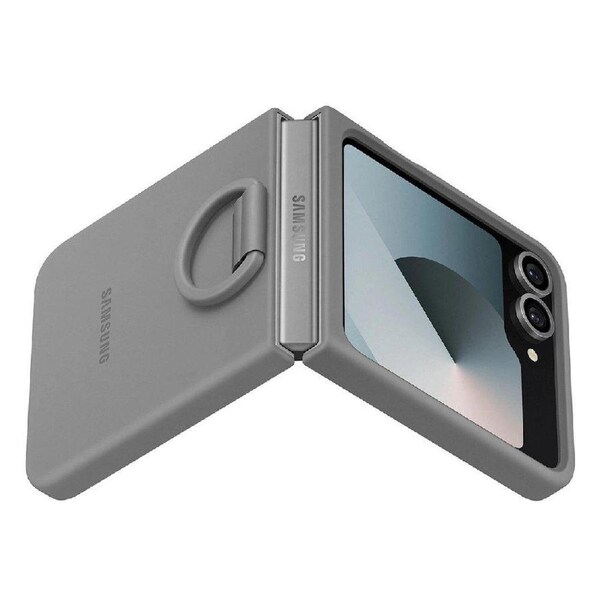 Samsung Silicone Ring Case for Galaxy Z Flip7FE / Flip6 - Grey