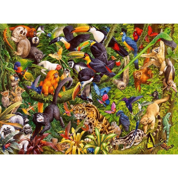 200pc Ravensburger Marvelous Menagerie Jigsaw Puzzle Interactive Play Toy 8+