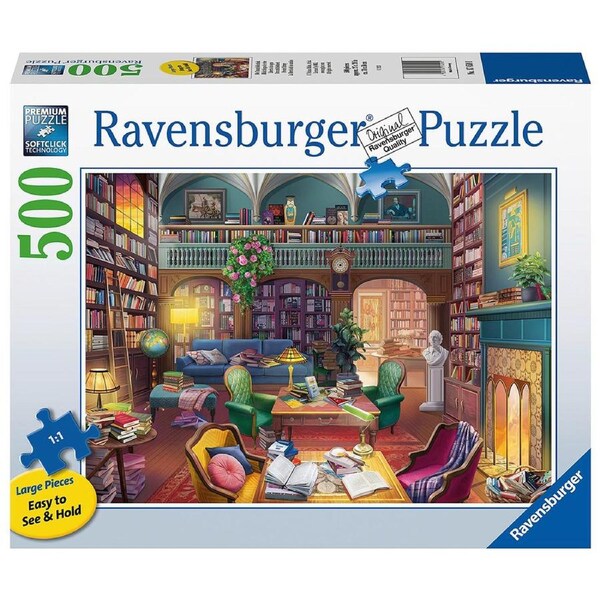 500pc Ravensburger Dream Library Family Jigsaw Puzzle Interactive Play Toy