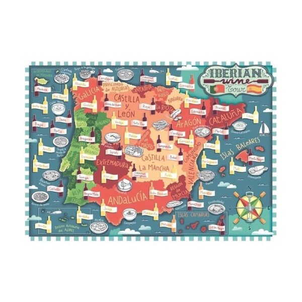 1000 Piece Ravensburger Iberian wine tour Jigsaw Puzzle Play Toy Family