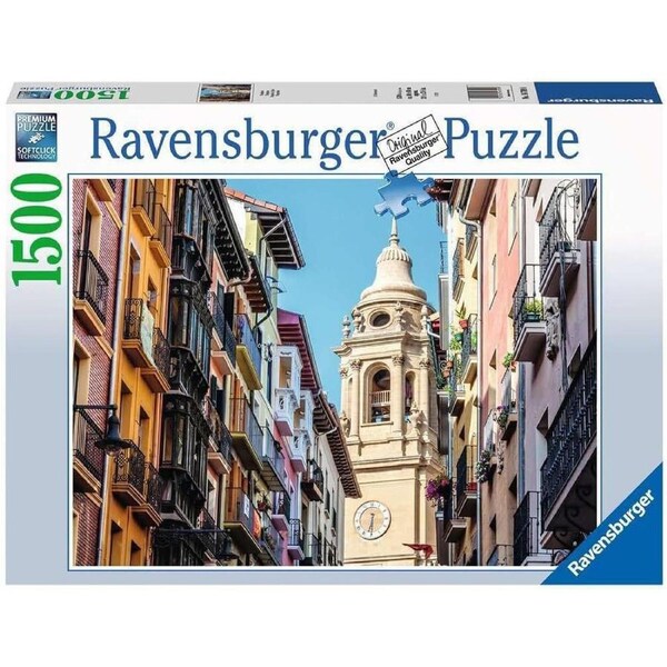 1500pc Ravensburger Pamplona Spain Jigsaw Puzzle Interactive Play Toy Family