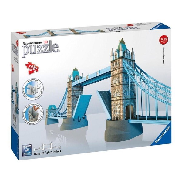 216pc Ravensburger Tower Bridge 3D Jigsaw Puzzle Interactive Play Toy 10+