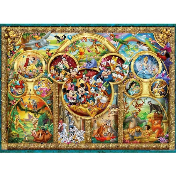 500pc Ravensburger Disney Themed Family Jigsaw Puzzle Pieces Interactive Set