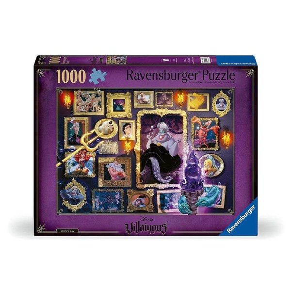1000pc Ravensburger Villainous Ursula Themed Jigsaw Themed Puzzle Pieces