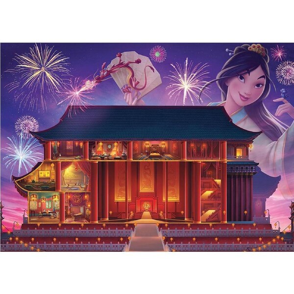 1000pc Ravensburger Disney Castles: Mulan Film Themed Jigsaw Puzzle Pieces Set